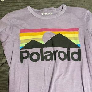 purple polaroid t-shirt